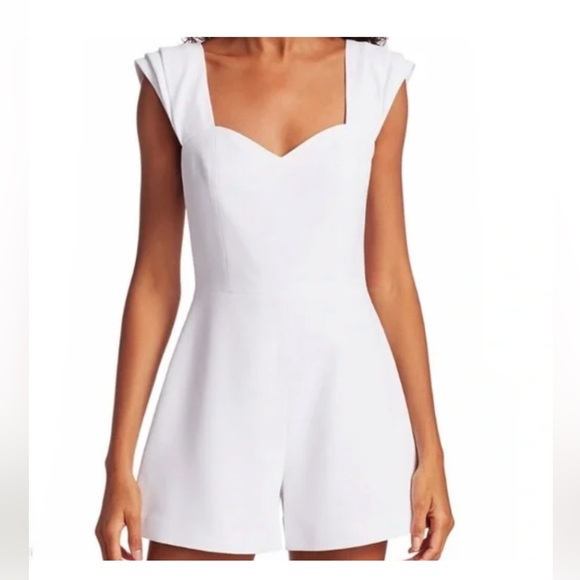 Alice + Olivia Pants - Alice + Olivia Iman Cap-Sleeve
Sweetheart Romper NWOT